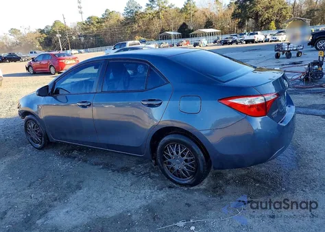 2016 Toyota Corolla L из США, поврежденный, VIN 5YFBURHE2GP452579